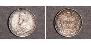 1/4 Rupee Raj Británico (1858-1947) Plata Jorge V (1865-1936)