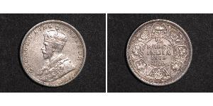 1/4 Rupee Raj Británico (1858-1947) Plata Jorge V (1865-1936)