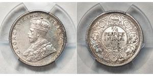 1/4 Rupee Raj Británico (1858-1947) Plata Jorge V (1865-1936)