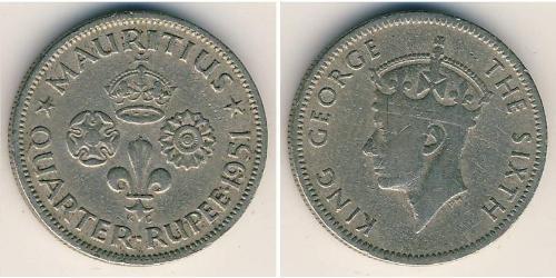 1/4 Rupee Mauritius Rame/Nichel 