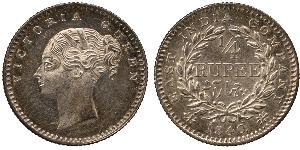 1/4 Rupee Britisch-Indien (1858-1947) Silber Victoria (1819 - 1901)