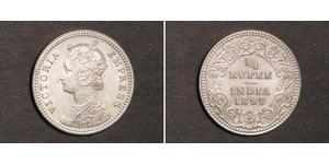 1/4 Rupee Britisch-Indien (1858-1947) Silber Victoria (1819 - 1901)