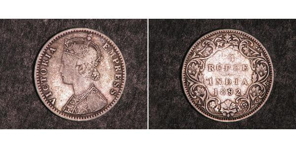 1/4 Rupee Britisch-Indien (1858-1947) Silber Victoria (1819 - 1901)