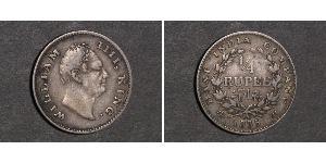 1/4 Rupee British Empire (1497 - 1949) Silver William IV (1765-1837)