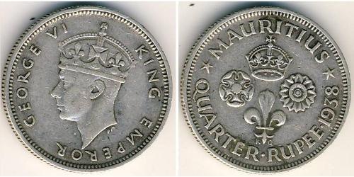 1/4 Rupee Mauritius 銀 
