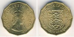 1/4 Shilling Isola di Jersey Nichel 