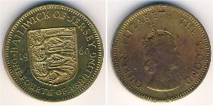 1/4 Shilling Jersey Nickel/Laiton Elizabeth II (1926-2022)
