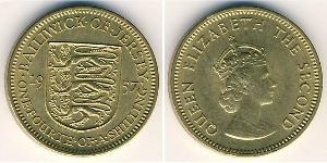 1/4 Shilling Jersey Nickel/Laiton Elizabeth II (1926-2022)