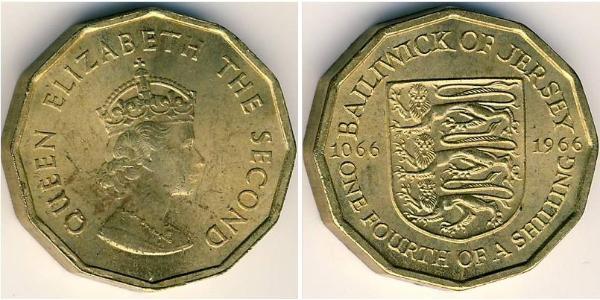 1/4 Shilling Jersey Níquel 