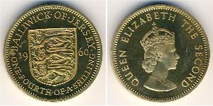 1/4 Shilling Isola di Jersey Ottone/Nichel Elisabetta II (1926-2022)