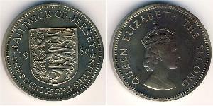 1/4 Shilling Jersey 黃銅/镍 伊丽莎白二世 (1926-2022)