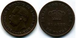 1/4 Tanga India portoghese (1510-1961) Rame 
