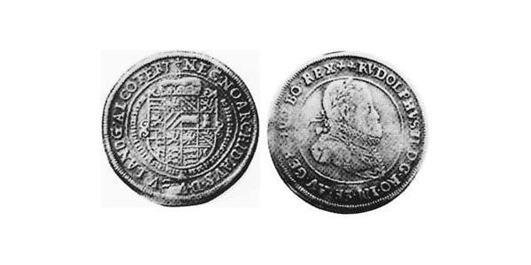 1/4 Thaler Alsace Argent Rodolphe II du Saint-Empire (1552 - 1612)