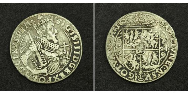 1/4 Thaler République des Deux Nations (1569-1795) Argent Sigismund III