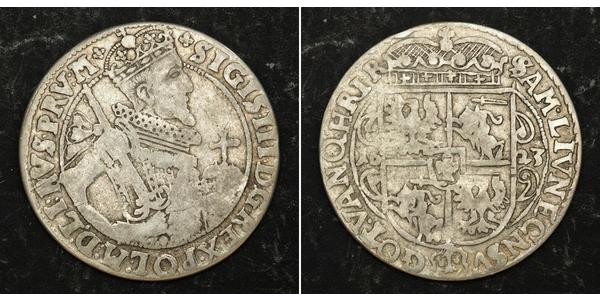 1/4 Thaler Confederazione Polacco-Lituana (1569-1795) Argento Sigismund III