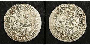 1/4 Thaler Confederazione Polacco-Lituana (1569-1795) / Danzica (1454-1793) Argento Sigismund III