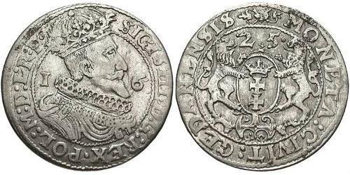 1/4 Thaler Confederazione Polacco-Lituana (1569-1795) / Danzica (1454-1793) Argento Sigismund III