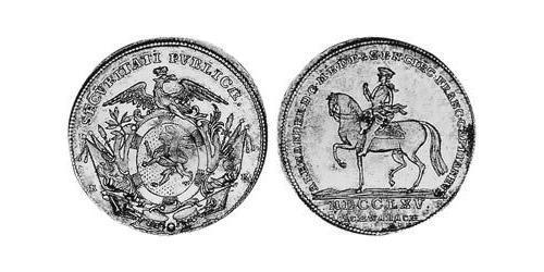 1/4 Thaler Principato di Ansbach (1398–1792) Argento Cristiano Federico di Brandeburgo-Ansbach(1736 – 1806)