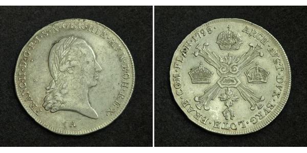 1/4 Thaler Sacro Romano Impero (962-1806) Argento Francis II, Holy Roman Emperor (1768 - 1835)