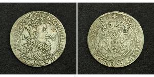 1/4 Thaler Gdansk (1454-1793) / República de las Dos Naciones (1569-1795) Plata Sigismund III