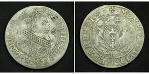 1/4 Thaler Gdansk (1454-1793) / República de las Dos Naciones (1569-1795) Plata Sigismund III