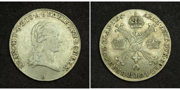 1/4 Thaler Sacro Imperio Romano (962-1806) Plata Francis II, Holy Roman Emperor (1768 - 1835)