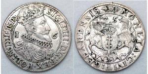 1/4 Thaler Danzig (1454-1793) / Polen-Litauen (1569-1795) Silber Sigismund III