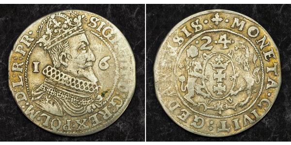 1/4 Thaler Danzig (1454-1793) / Polen-Litauen (1569-1795) Silber Sigismund III