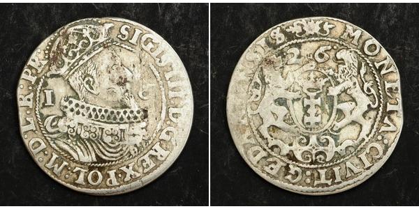1/4 Thaler Danzig (1454-1793) / Polen-Litauen (1569-1795) Silber Sigismund III