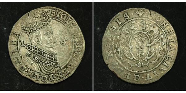 1/4 Thaler Danzig (1454-1793) / Polen-Litauen (1569-1795) Silber Sigismund III