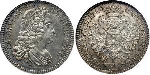 1/4 Thaler Österreich Silber Karl VI, Römisch-deutscher Kaiser (1685-1740)