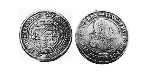 1/4 Thaler Alsace Silver Rudolf II, Holy Roman Emperor (1552 - 1612)