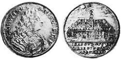 1/4 Thaler Principality of Ansbach (1398–1792) Silver Charles William Frederick, Margrave of Brandenburg-Ansbach (1712 – 1757)