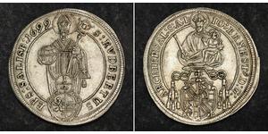 1/4 Thaler Salzburg Silver Johann Ernst von Thun und Hohenstein