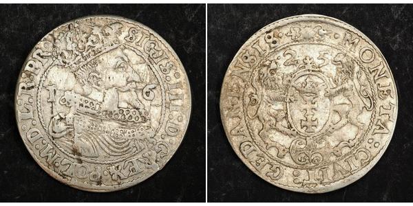 1/4 Thaler Polish-Lithuanian Commonwealth (1569-1795) / Gdansk  (1454-1793) 銀 Sigismund III of Poland