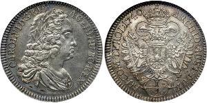 1/4 Thaler 奥地利历史 (1156 - 1806) 銀 查理六世 (神圣罗马帝国) (1685 - 1740)