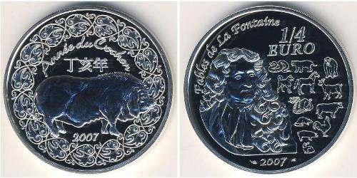 1/4 Євро French Fifth Republic (1958 - ) Срібло 