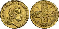 1/4 Гинея Великобритания  / Королевство Великобритания (1707-1801) Золото Георг I (1660-1727)