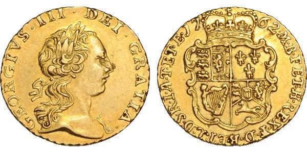1/4 Гинея Королевство Великобритания (1707-1801) Золото Георг III (1738-1820)