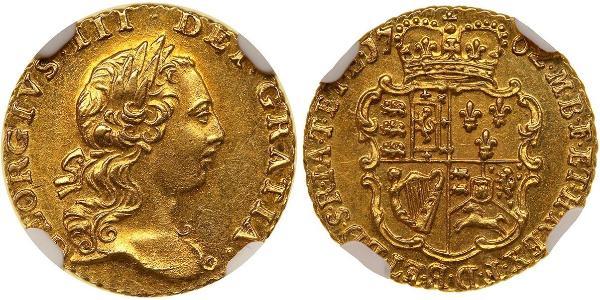 1/4 Гинея Королевство Великобритания (1707-1801) Золото Георг III (1738-1820)