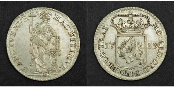 1/4 Гульден Республика Соединённых провинций (1581 - 1795) Серебро 