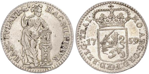 1/4 Гульден Республика Соединённых провинций (1581 - 1795) Серебро 