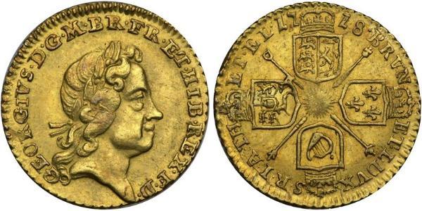 1/4 Гінея Королівство Великобританія (1707-1801) / Велика Британія  Золото Георг I (1660-1727)