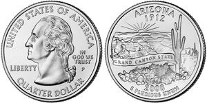 1/4 Долар США (1776 - ) Нікель/Мідь Джордж Вашингтон