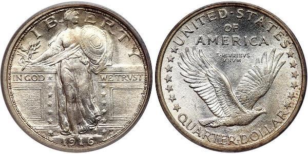 1/4 Долар США (1776 - ) Срібло 