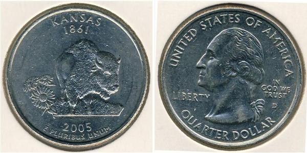 1/4 Долар США (1776 - ) Срібло Джордж Вашингтон