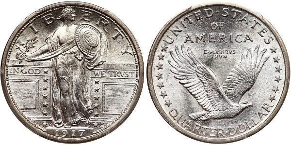 1/4 Долар США (1776 - ) Срібло 