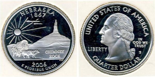 1/4 Долар США (1776 - ) Срібло Джордж Вашингтон