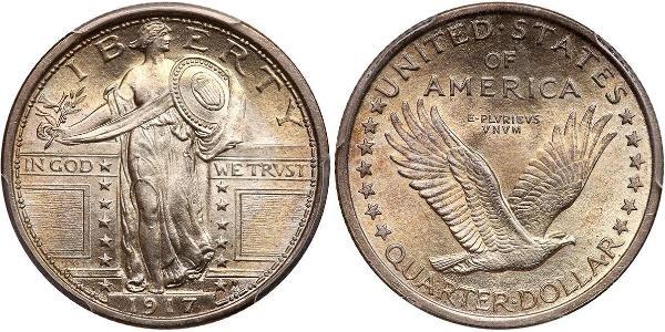 1/4 Долар США (1776 - ) Срібло 