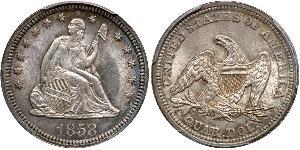 1/4 Долар / 25 Цент США (1776 - ) Мідь/Срібло 